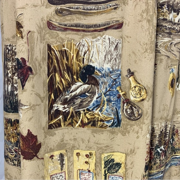 Vintage Bushwacker Maxi Skirt 12 Canoes Forest Camping Outdoors Hong Kong - Picture 8 of 11